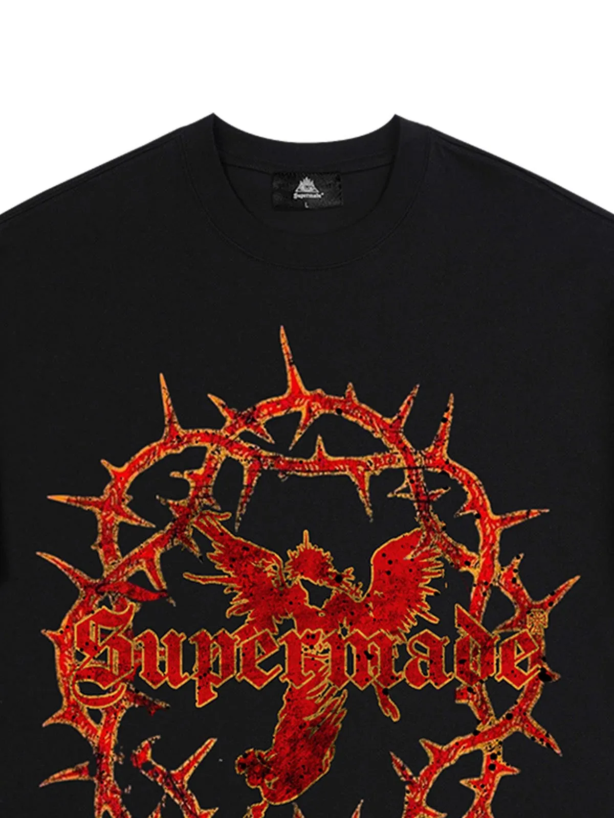 Crown of Thorns Graphic T-Shirt sold by Thesupermade product image thumbnail 4