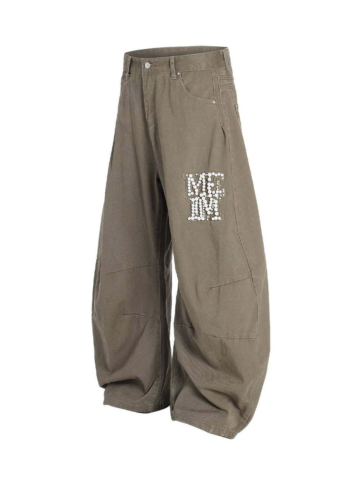 Heavy Beading Barrel Pants sold by Thesupermade product image thumbnail 3