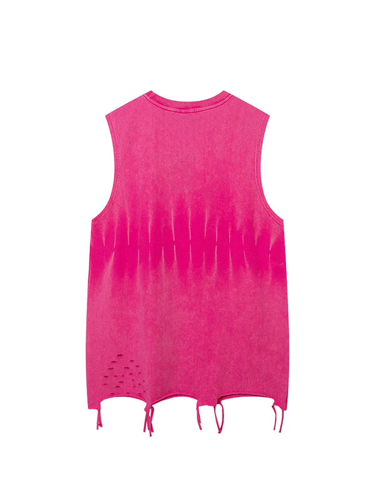Gradient Tie-Dye Raw Edge Vest sold by Thesupermade product image thumbnail 4