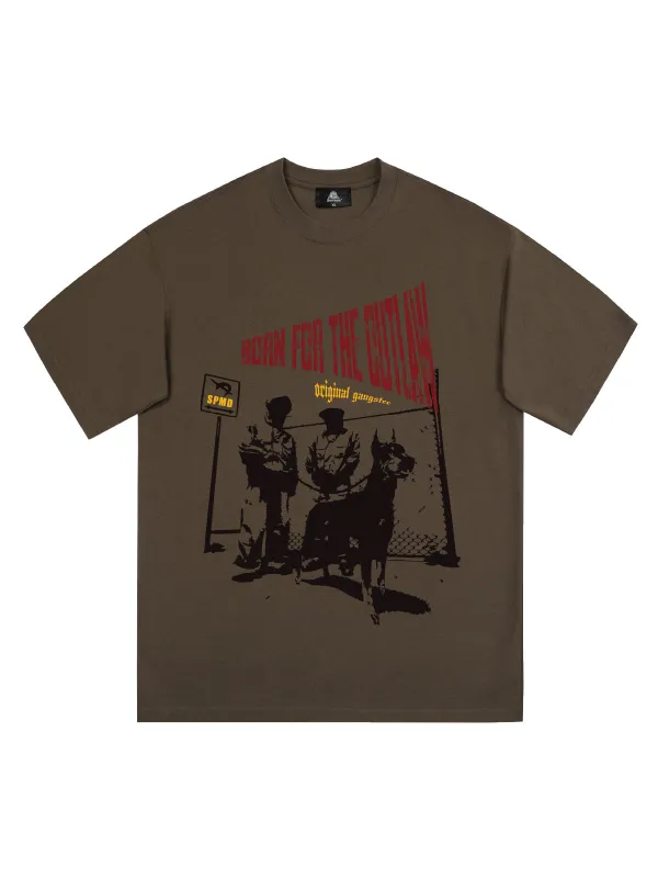 Original “Born for the Outlaw” Graphic Print T-Shirt sold by Thesupermade