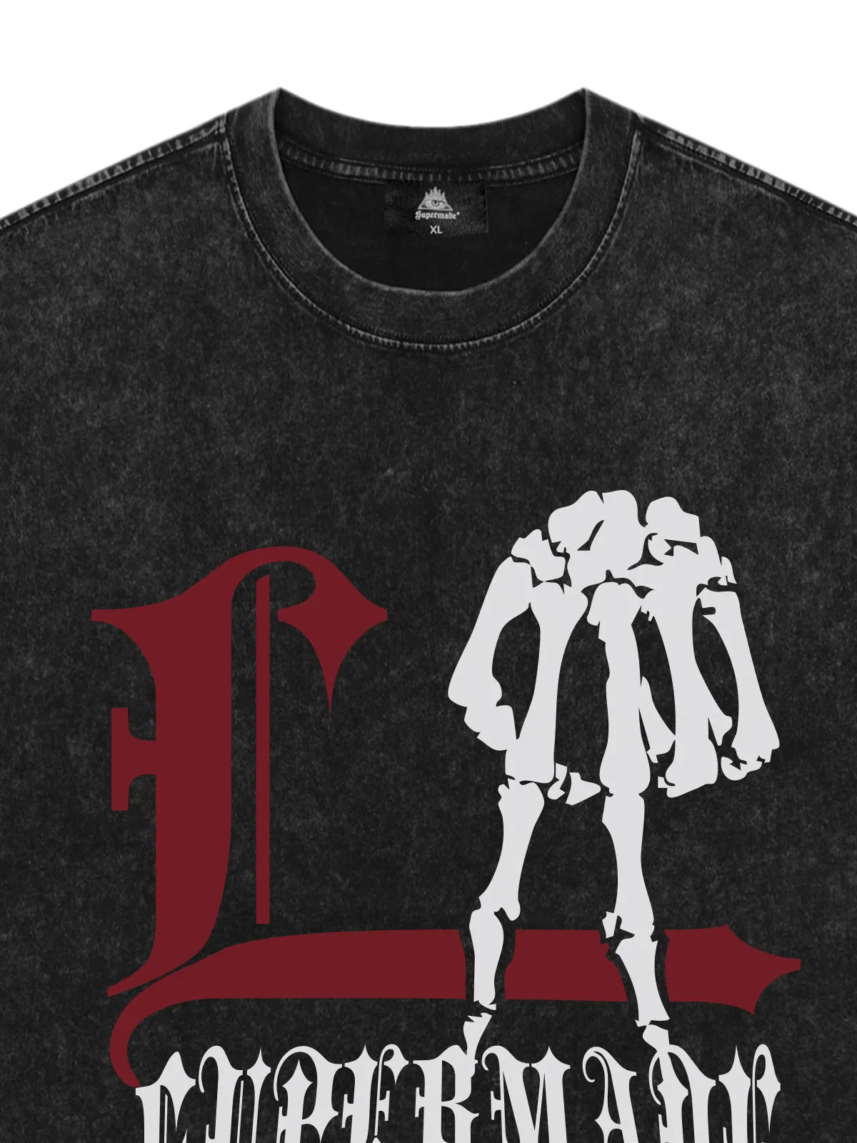 Original Gothic Skeleton Graphic Print T-Shirt sold by Thesupermade product image thumbnail 5