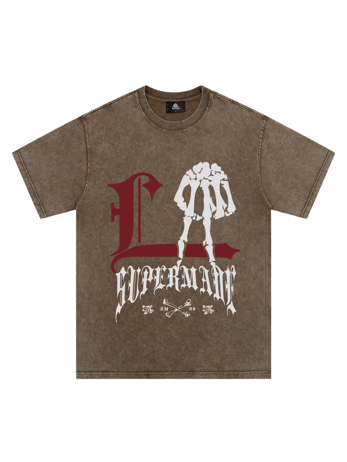 Original Gothic Skeleton Graphic Print T-Shirt sold by Thesupermade product image thumbnail 2