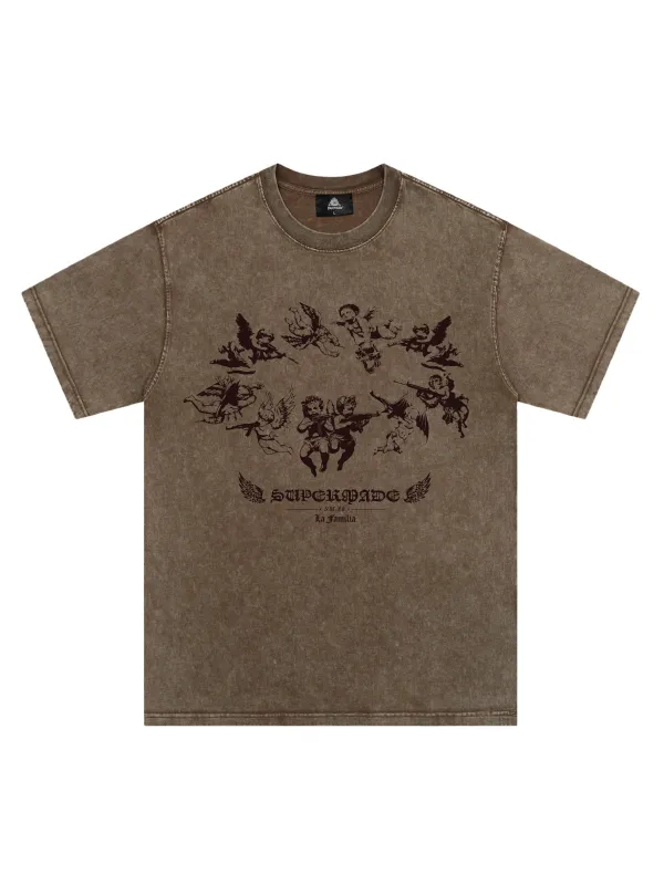 Original Vintage Angel Graphic Print T-Shirt sold by Thesupermade