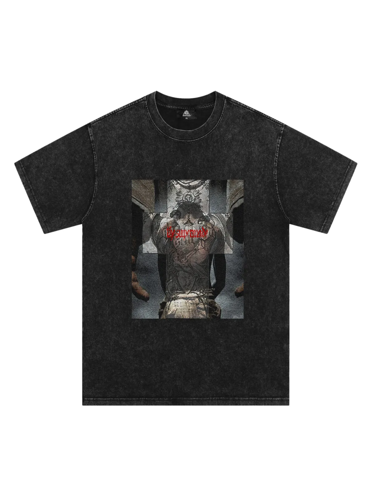 Original Cross Portrait Graphic T-Shirt sold by Thesupermade product image thumbnail 2