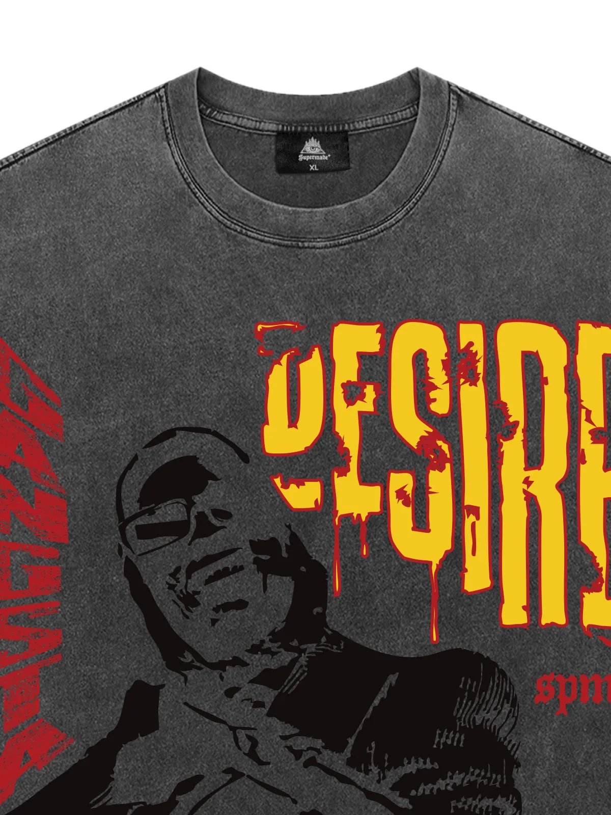 Retro Letter Protrait Graphic Print T-Shirt sold by Thesupermade product image thumbnail 5