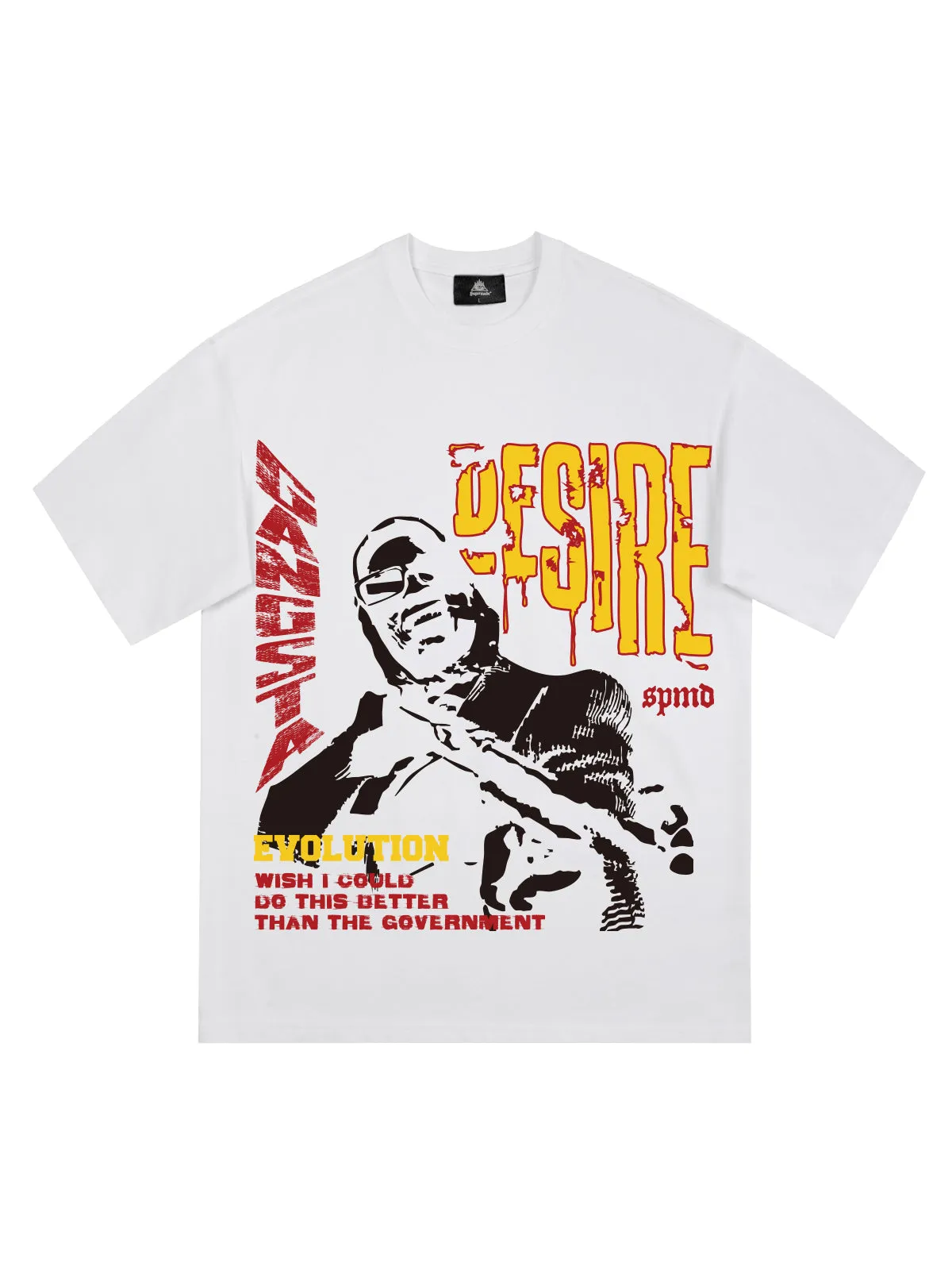 Retro Letter Protrait Graphic Print T-Shirt sold by Thesupermade product image thumbnail 4