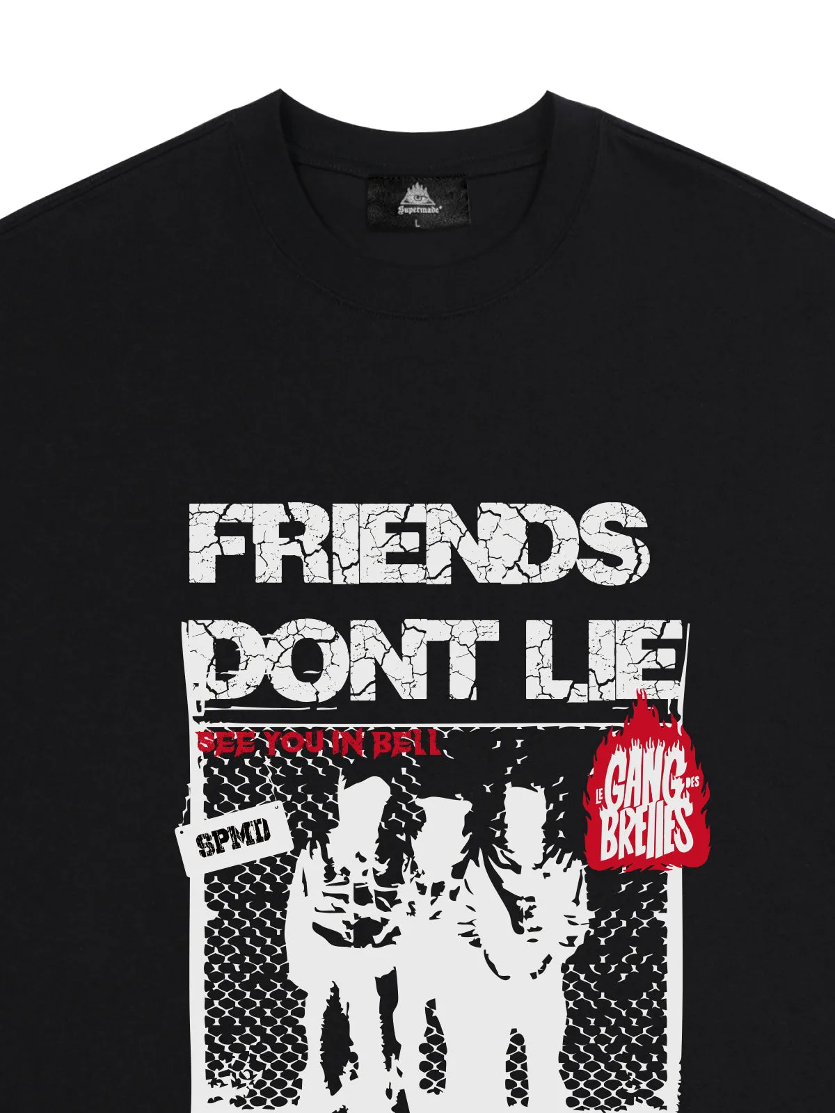 Original "Friends Don't Lie" Print T-Shirt sold by Thesupermade product image thumbnail 5