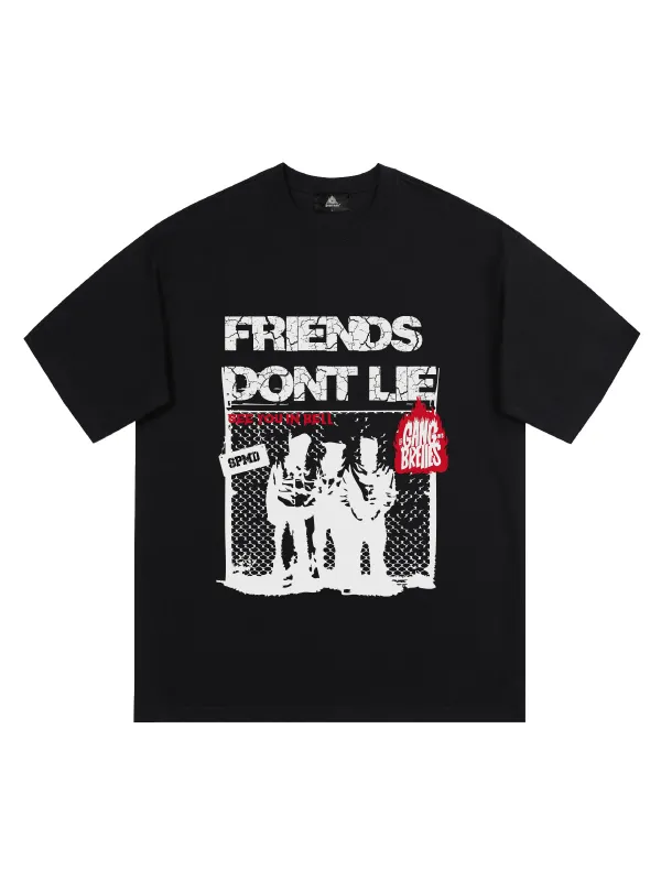 Original "Friends Don't Lie" Print T-Shirt sold by Thesupermade