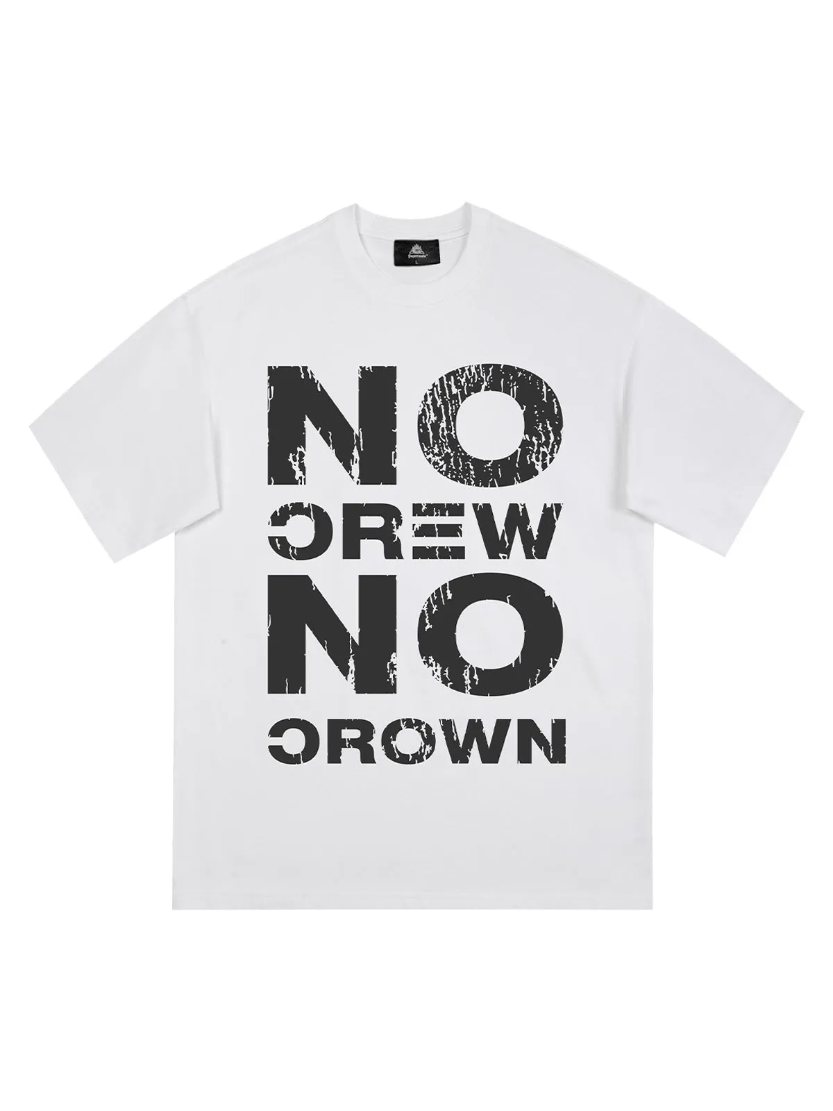 Originl No Crew No Crown Graphic T-Shirt sold by Thesupermade product image thumbnail 3