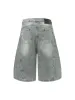Distressed Ripped Deconstructed Split Barrel Jorts sold by Thesupermade