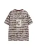 Graphic Lettering Striped Oversized T-Shirt sold by Thesupermade