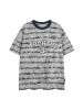 Graphic Lettering Striped Oversized T-Shirt sold by Thesupermade