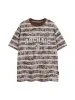 Graphic Lettering Striped Oversized T-Shirt sold by Thesupermade