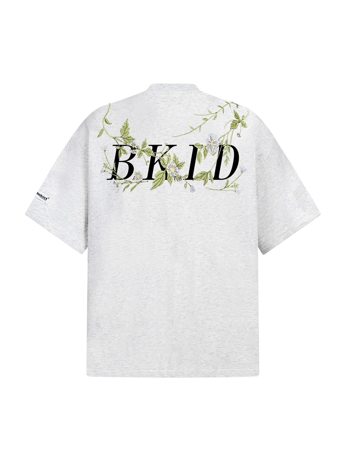 Floral Embroidered Oversized Short Sleeve T-Shirt sold by Thesupermade product image thumbnail 4