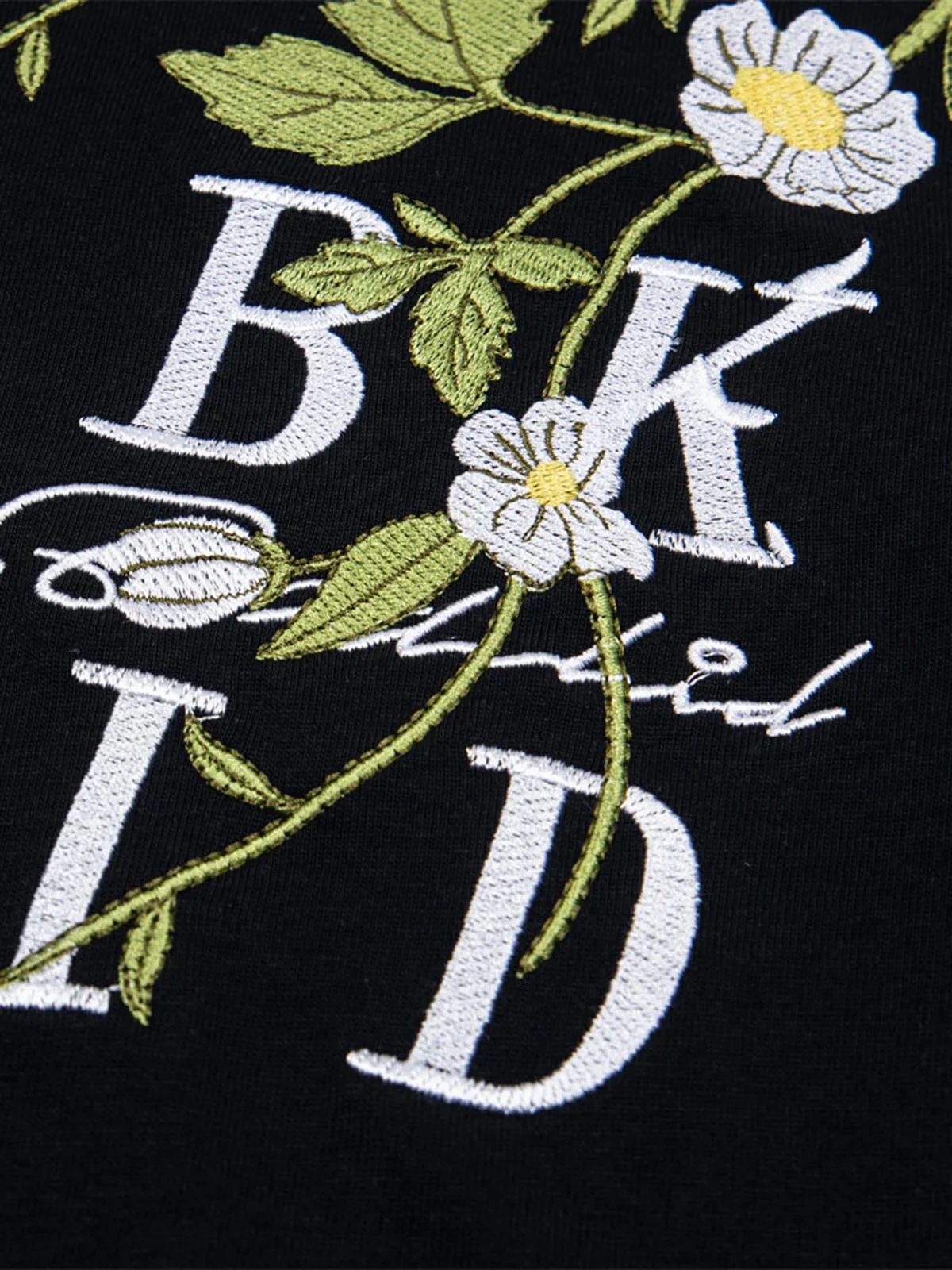 Floral Embroidered Oversized Short Sleeve T-Shirt sold by Thesupermade product image thumbnail 5