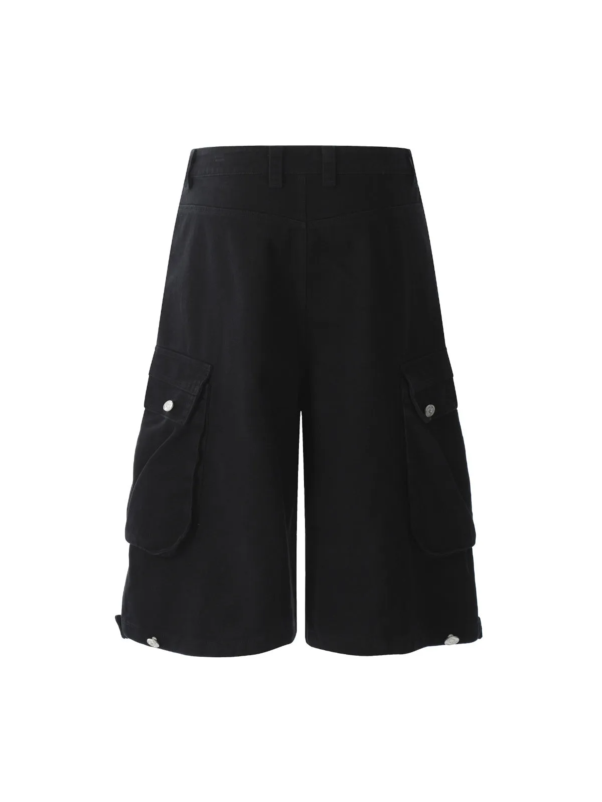 Street Multi-Pocket Pleated Cargo Jorts sold by Thesupermade product image thumbnail 2