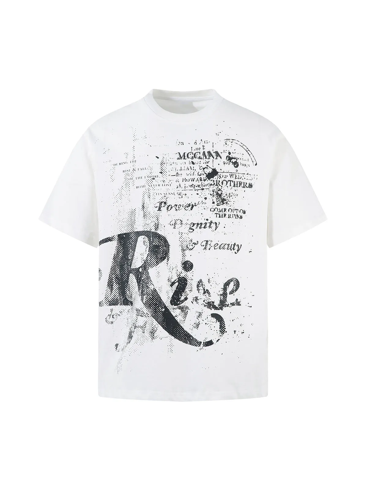 Phantom Letter Print T-shirt sold by Thesupermade product image thumbnail 2