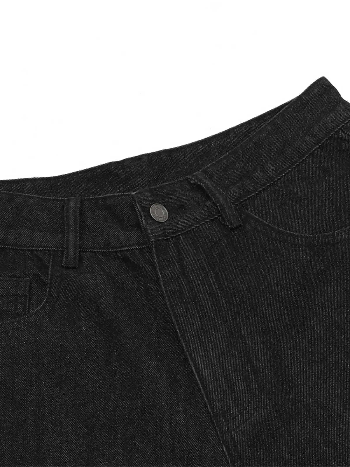 Patchwork Camouflage Ripped Denim Jorts sold by Thesupermade product image thumbnail 4