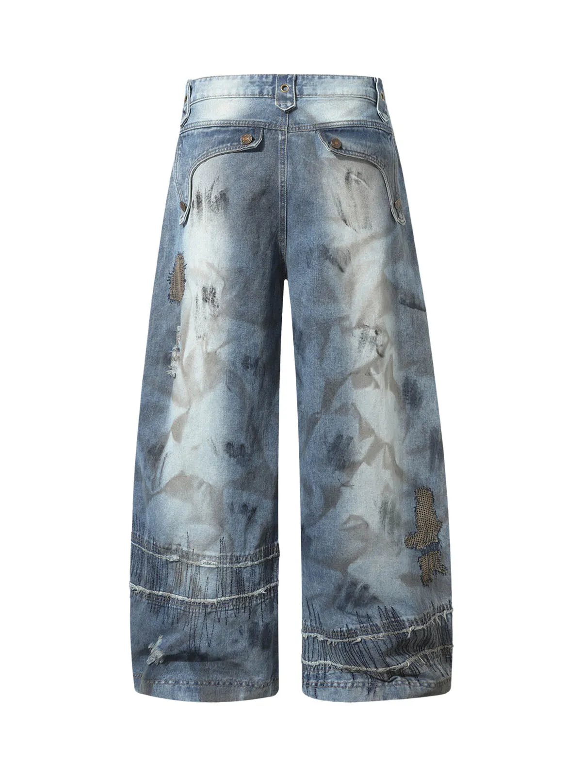 RO Style Washed Barrel Jeans - 2421 sold by Thesupermade product image thumbnail 2