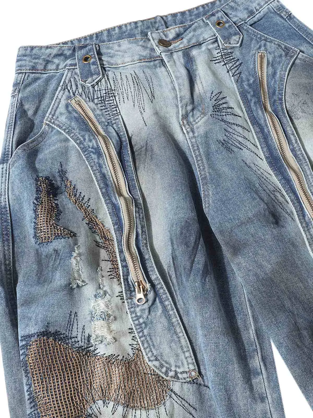 RO Style Washed Barrel Jeans - 2421 sold by Thesupermade product image thumbnail 3