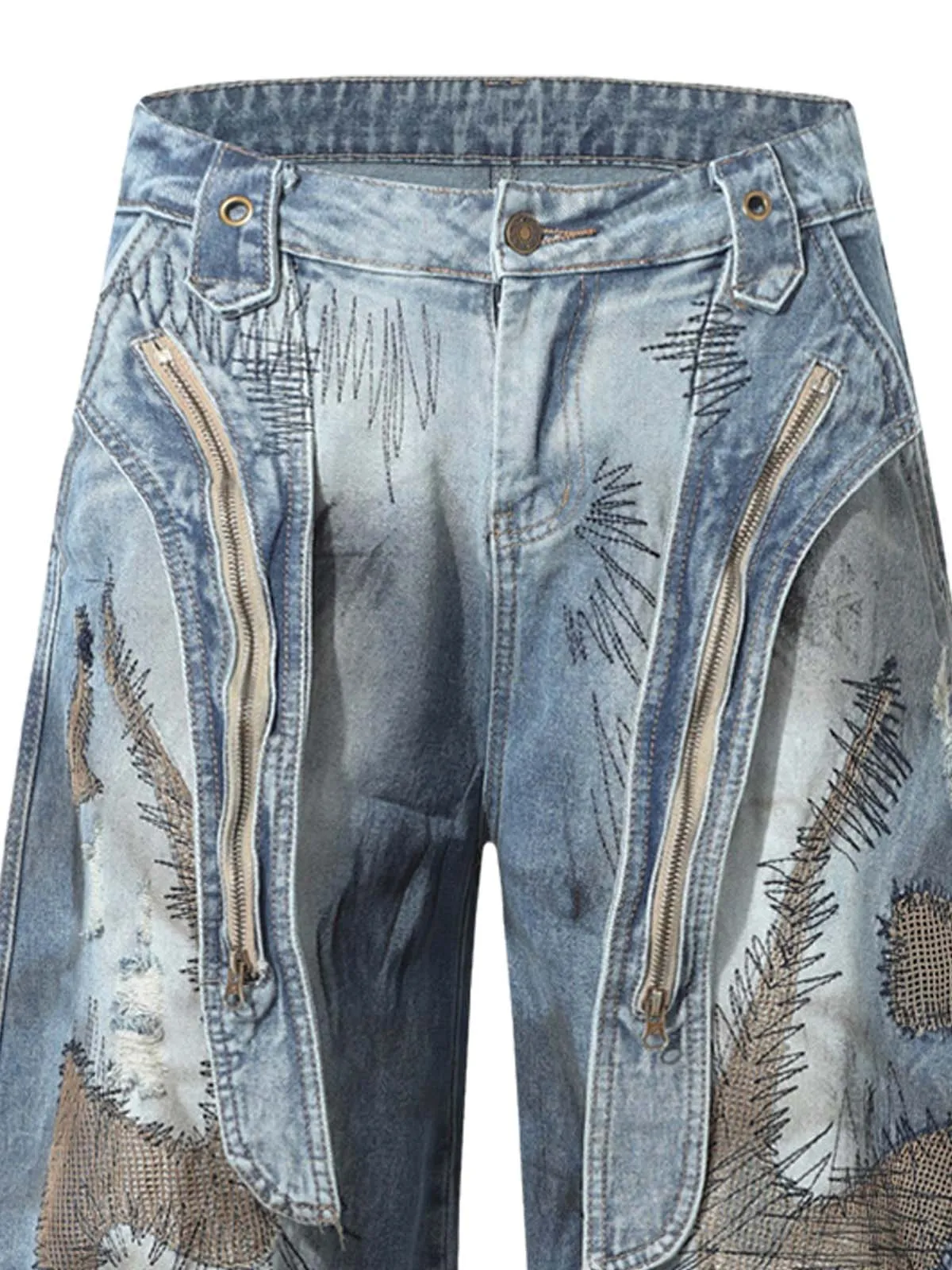 RO Style Washed Barrel Jeans - 2421 sold by Thesupermade product image thumbnail 4
