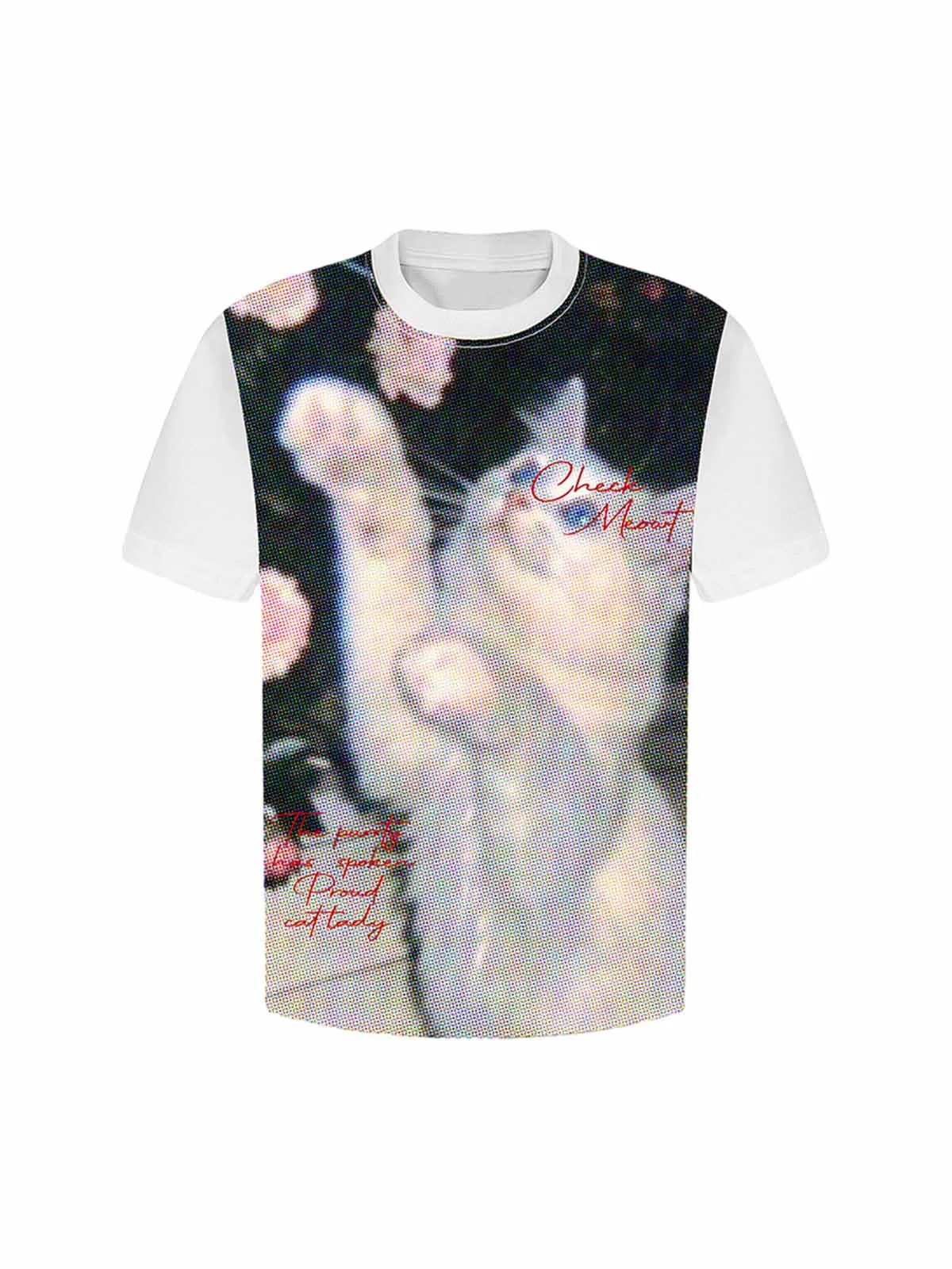 Retro Cute Cat Print T-shirt sold by Thesupermade