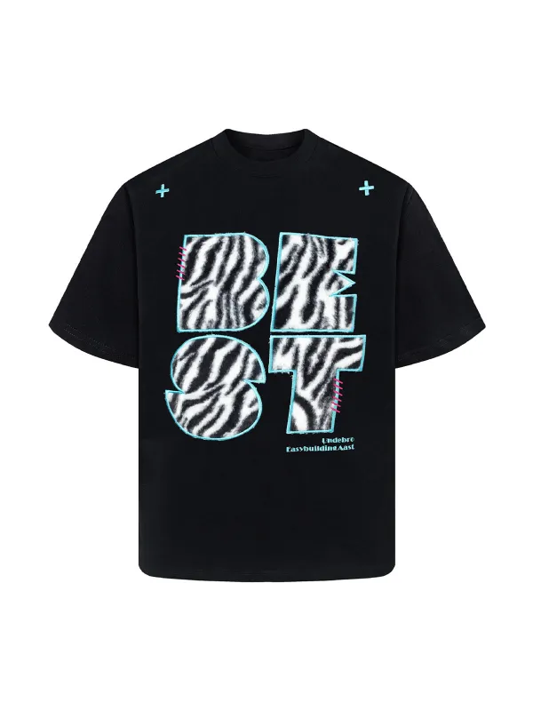 Bold Zebra Print Graphic T-Shirt sold by Thesupermade