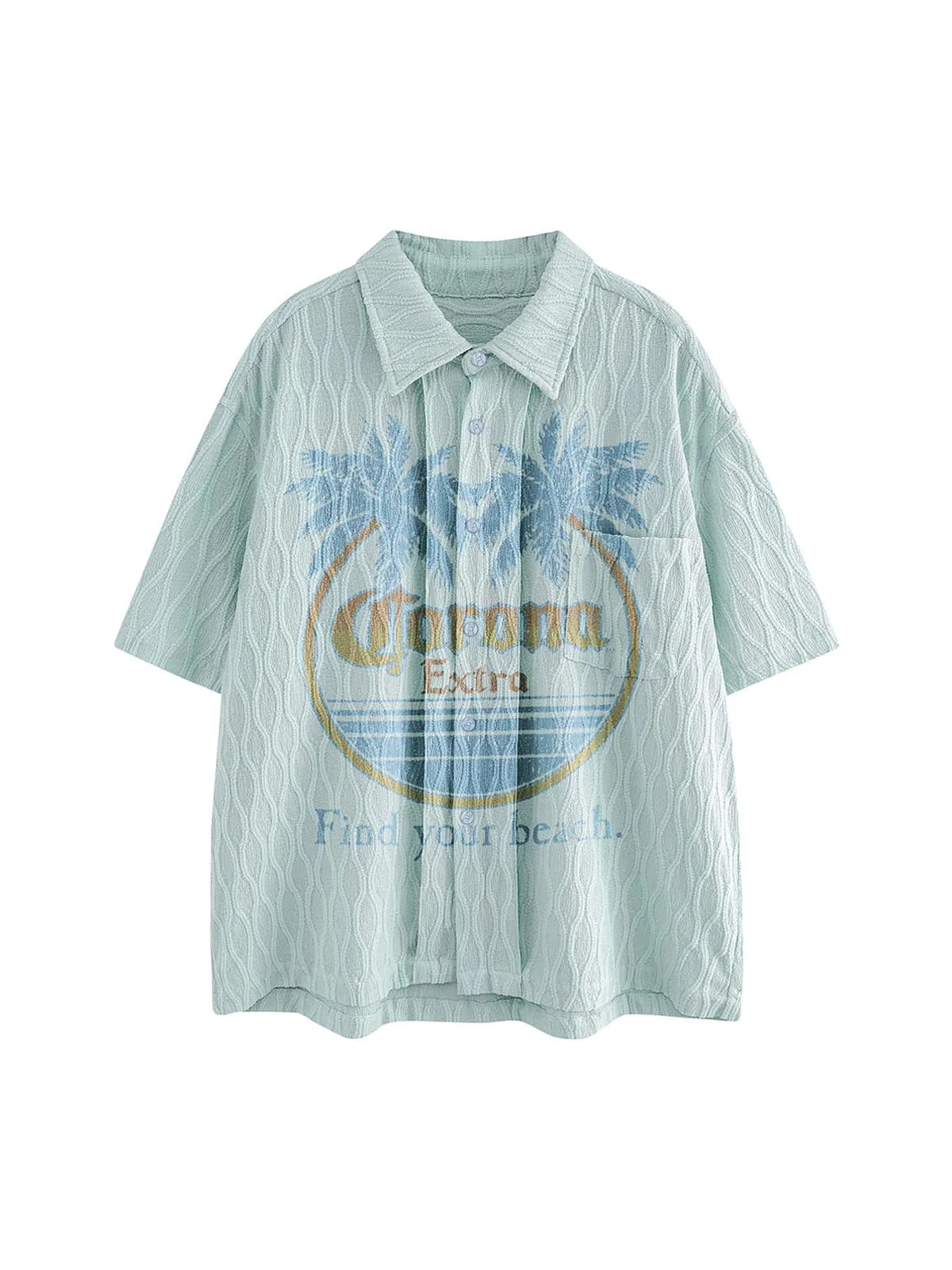 Palm Tree Short-Sleeve Shirt sold by Thesupermade product image thumbnail 2