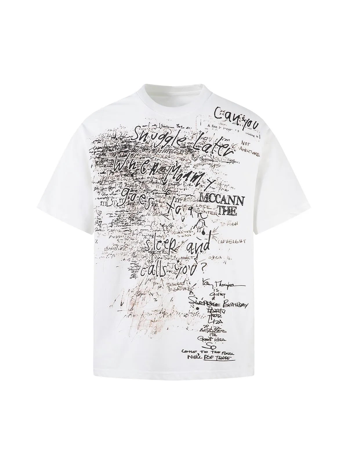 Graffiti Letter Print Oversized T-Shirt - 2417 sold by Thesupermade