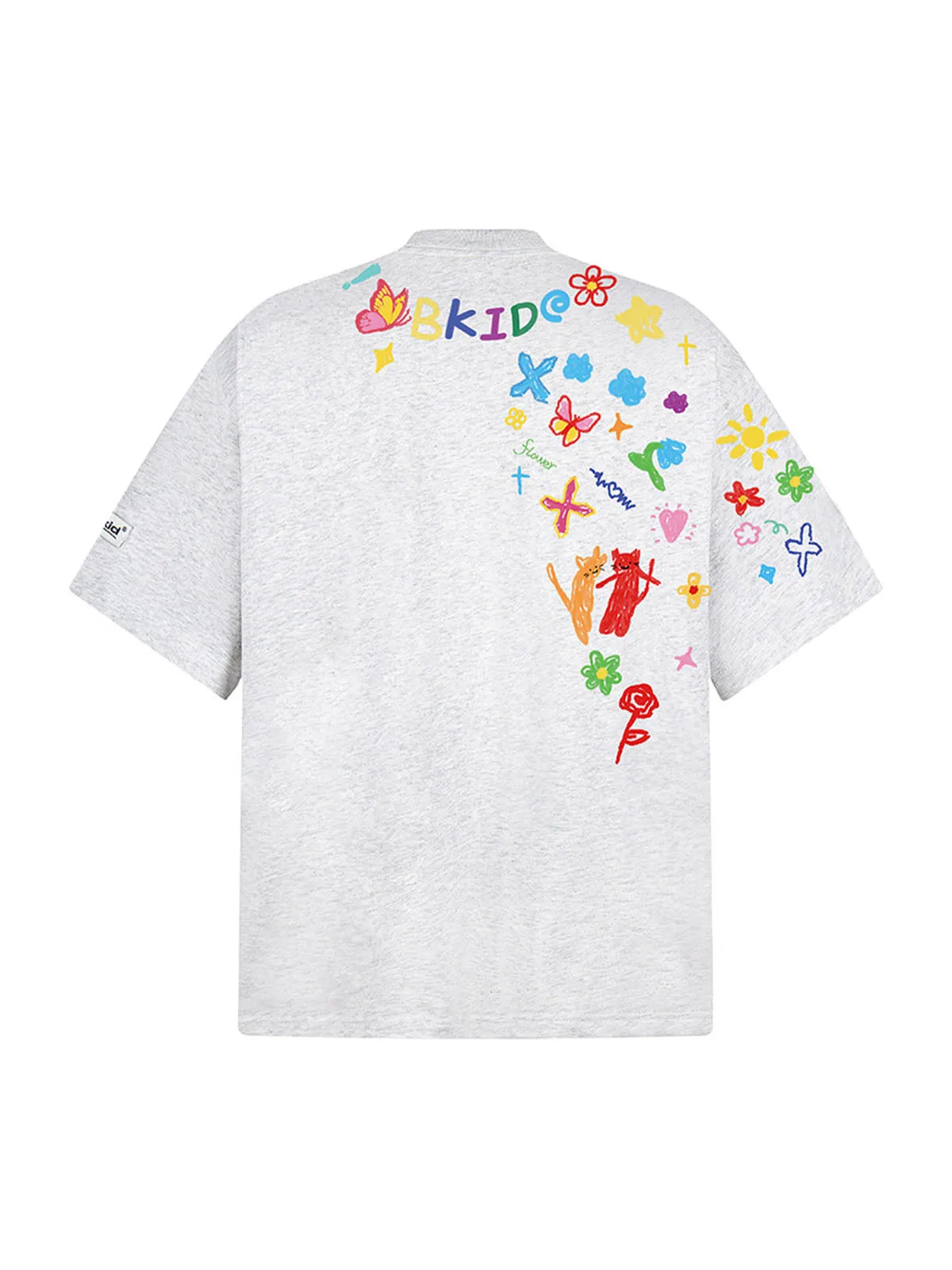 Retro Graffiti Hand-Painted T-Shirt sold by Thesupermade product image thumbnail 5