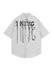 Bold Letter Graphic Short-Sleeve Shirt sold by Thesupermade