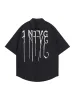 Bold Letter Graphic Short-Sleeve Shirt sold by Thesupermade