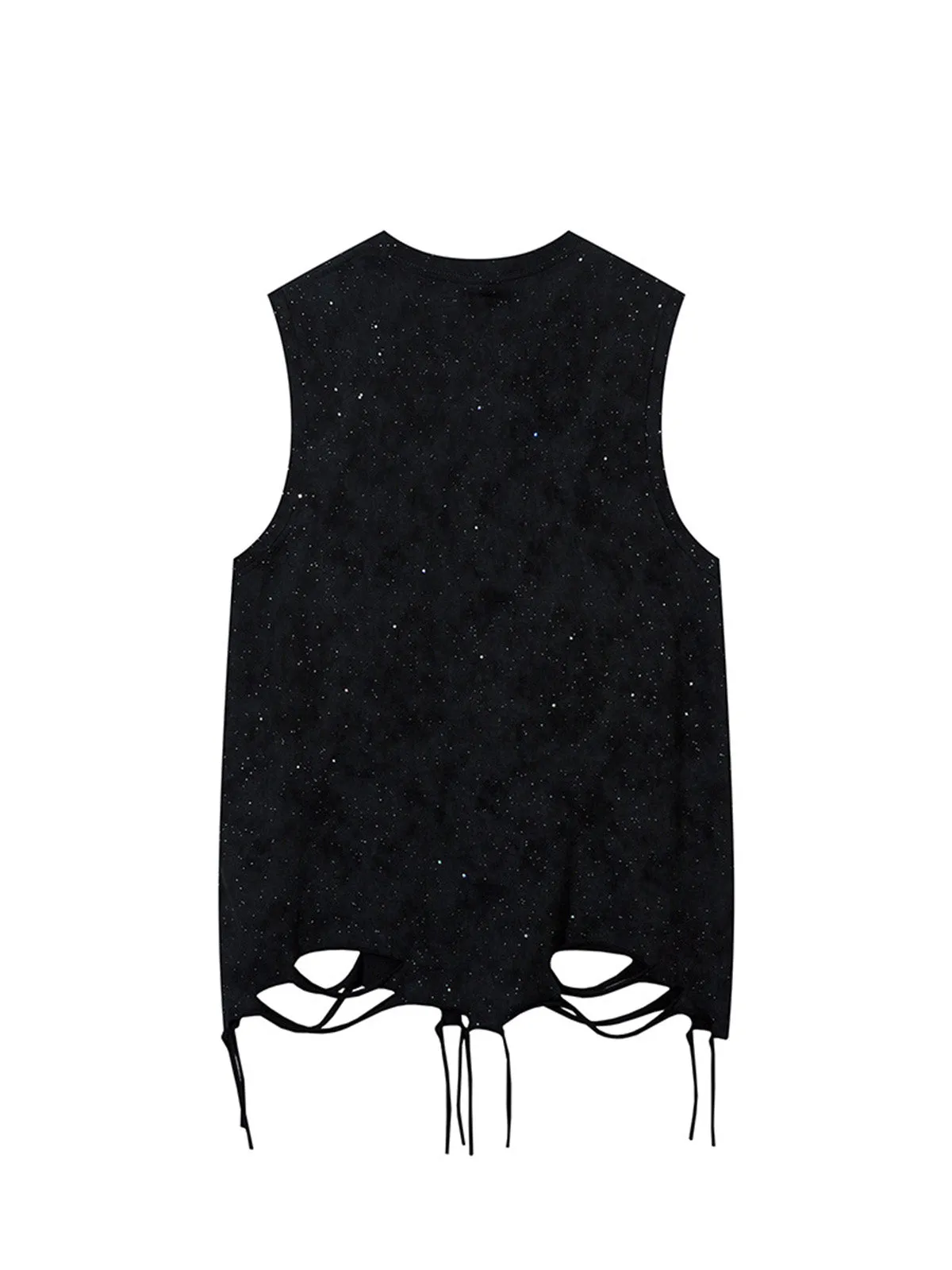 Street Chain Waistcoat Ripped Vest sold by Thesupermade product image thumbnail 3