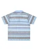 Retro Gradient Striped Hollow POLO Shirt sold by Thesupermade