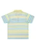 Retro Gradient Striped Hollow POLO Shirt sold by Thesupermade