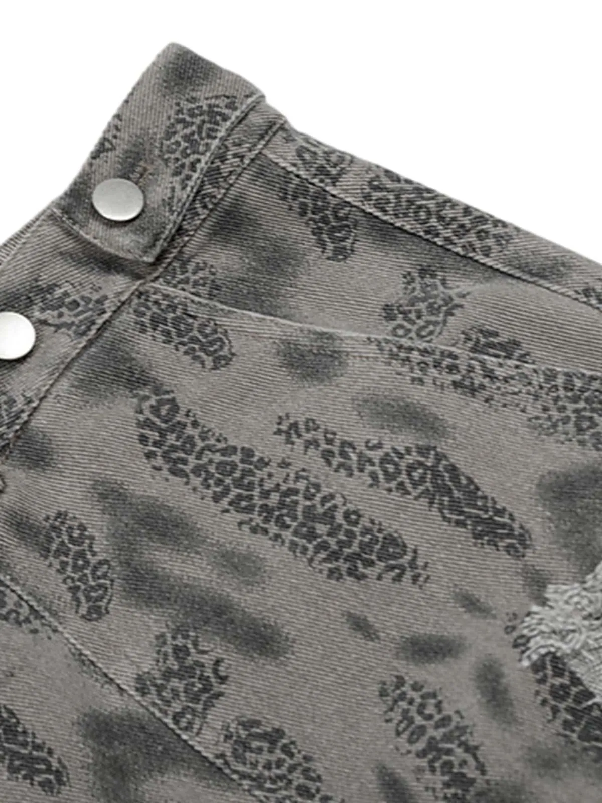 Cheetah Wasteland Work Denim Jorts sold by Thesupermade product image thumbnail 4