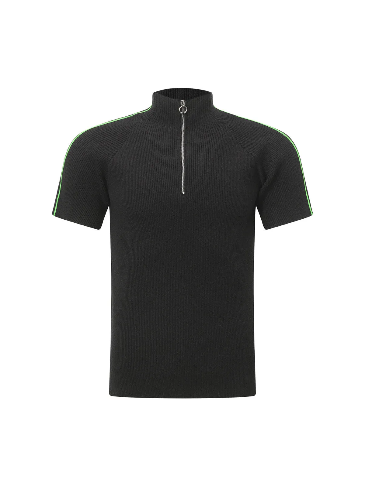 Retro Cleanfit Quarter Zip- Up T-Shirt sold by Thesupermade