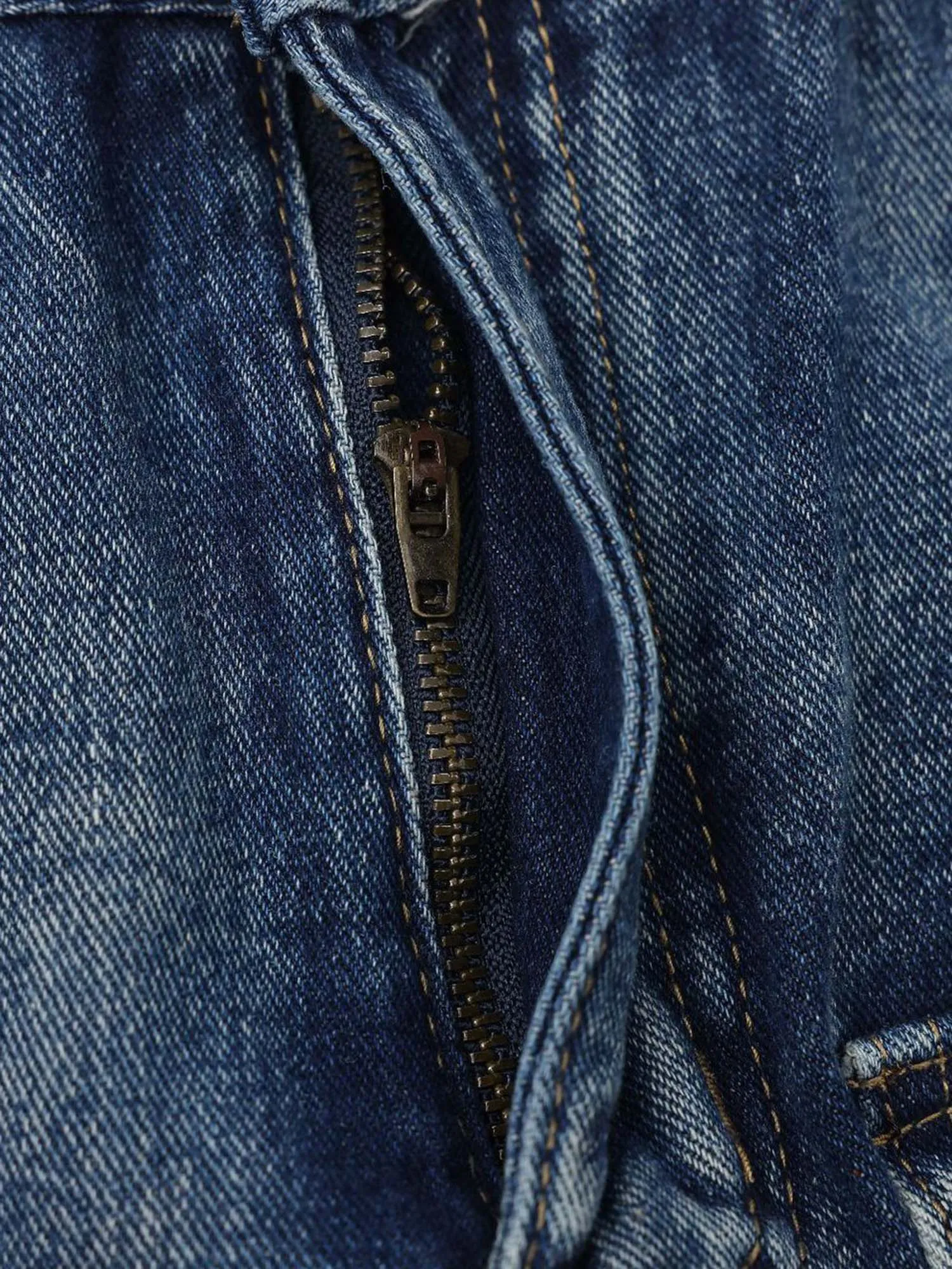 Multi-Pocket Washed Jeans sold by Thesupermade product image thumbnail 3