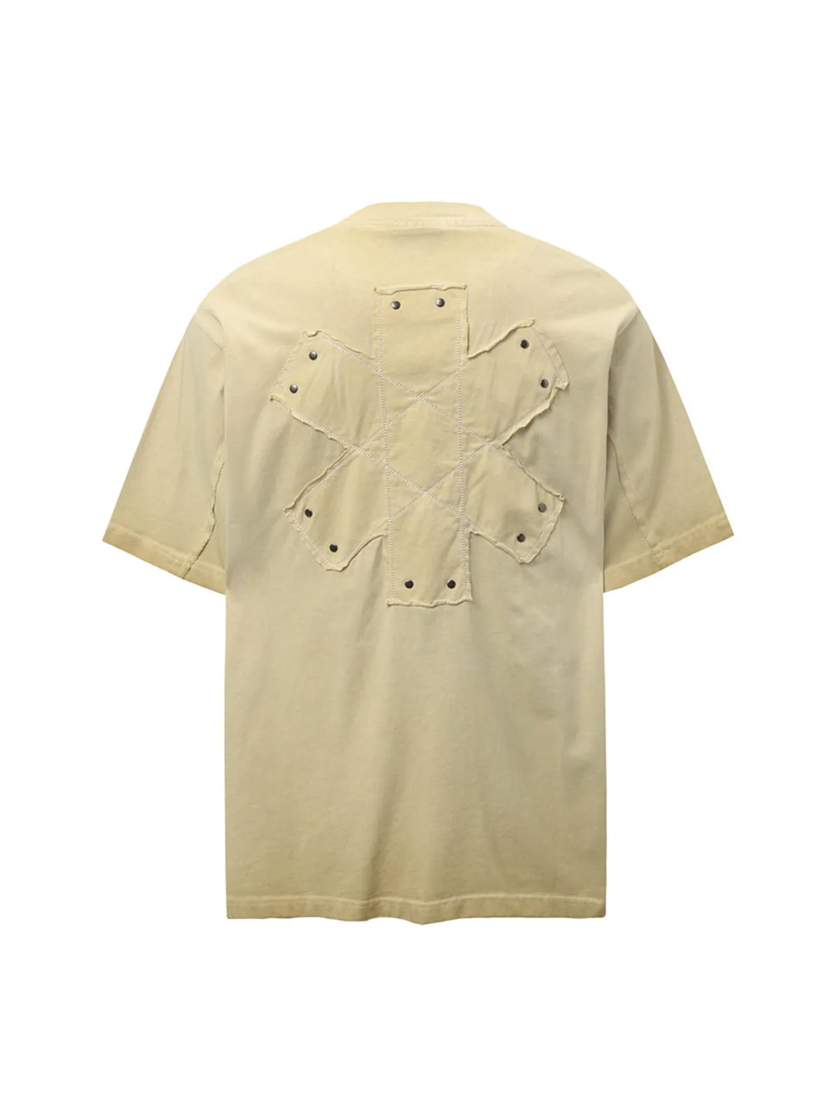 Street Split Studded Patch T-shirt sold by Thesupermade product image thumbnail 2