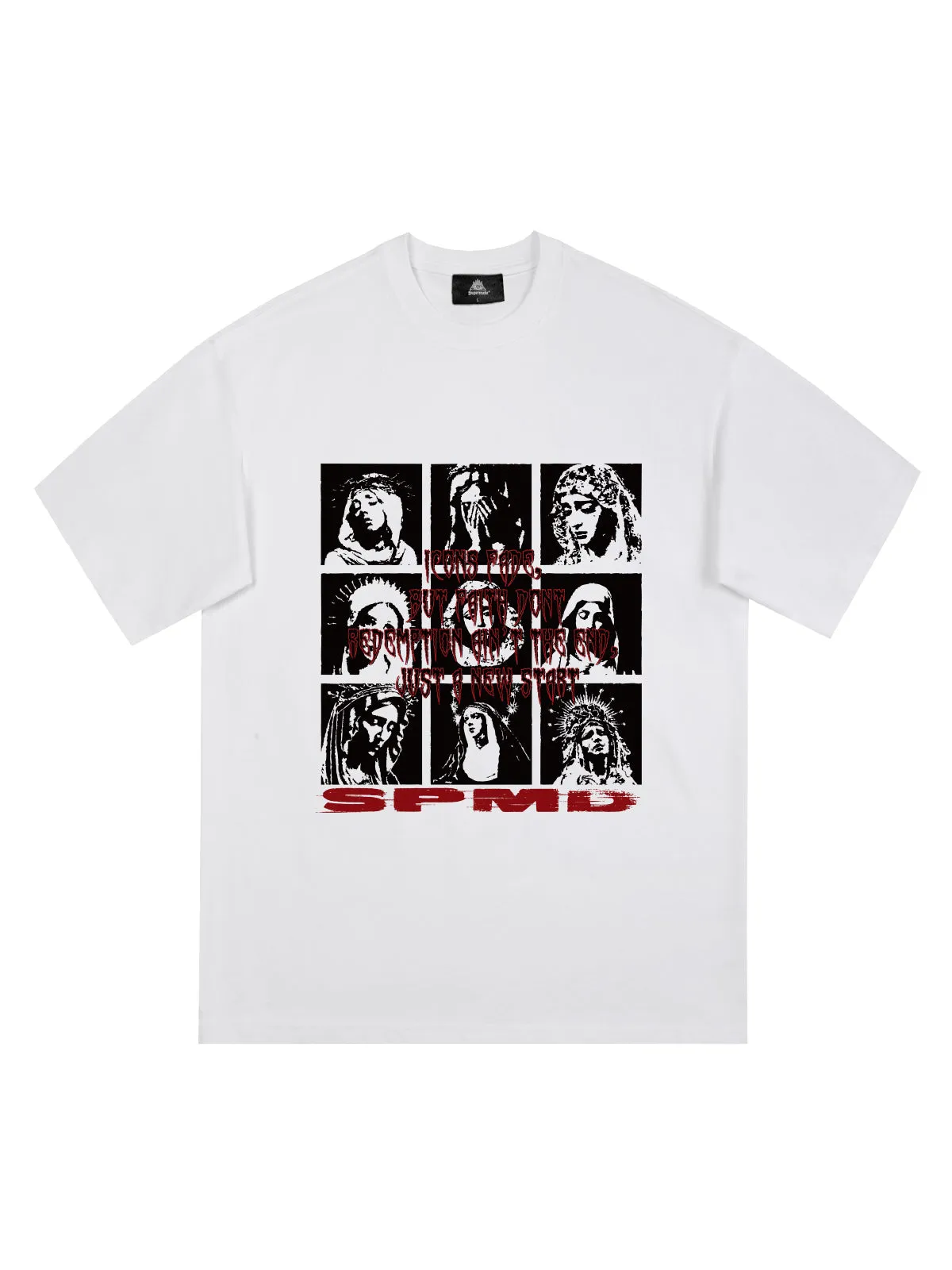 Original Saint Slogan Graphic T-Shirt sold by Thesupermade product image thumbnail 4