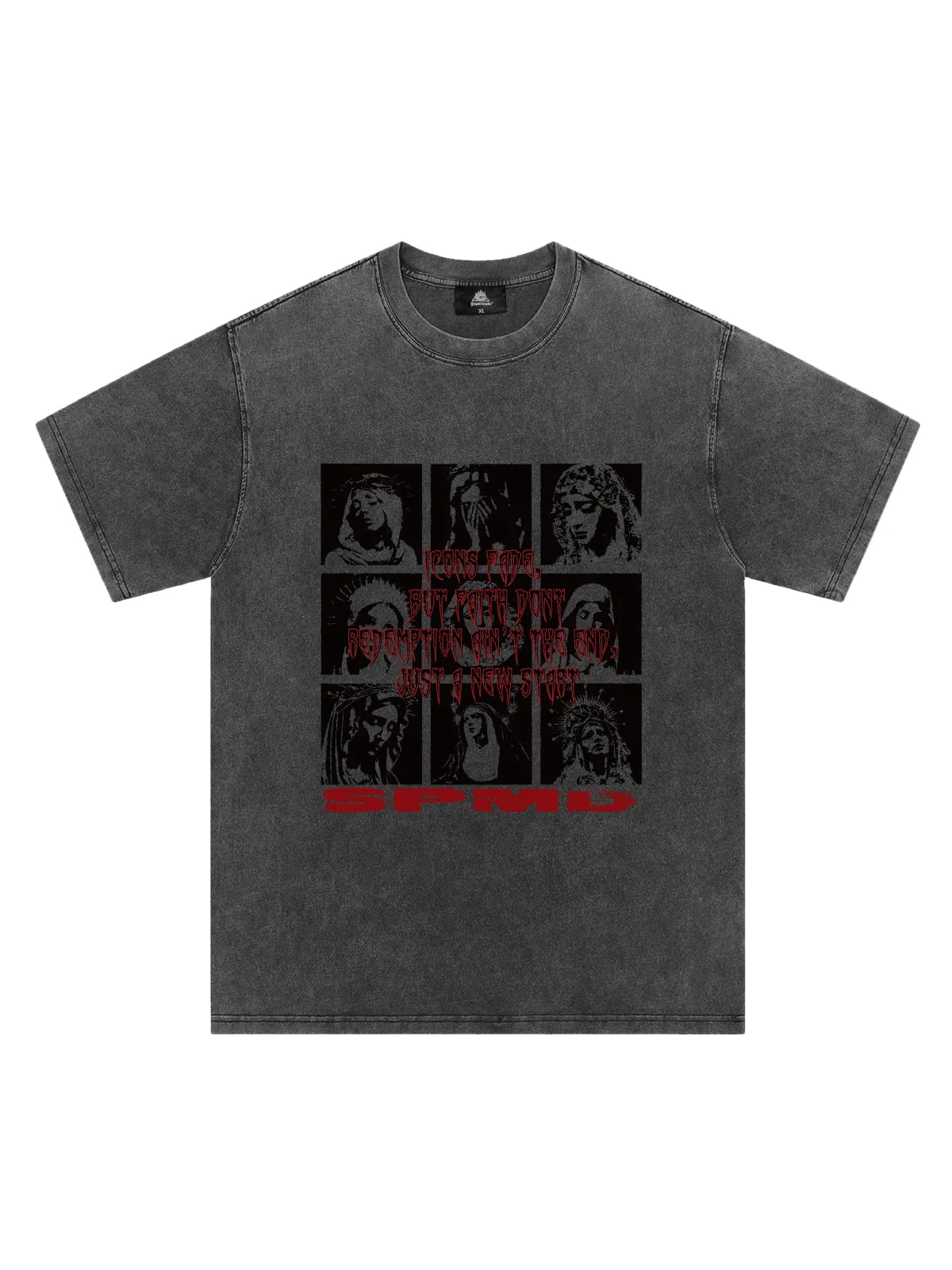 Original Saint Slogan Graphic T-Shirt sold by Thesupermade product image thumbnail 2