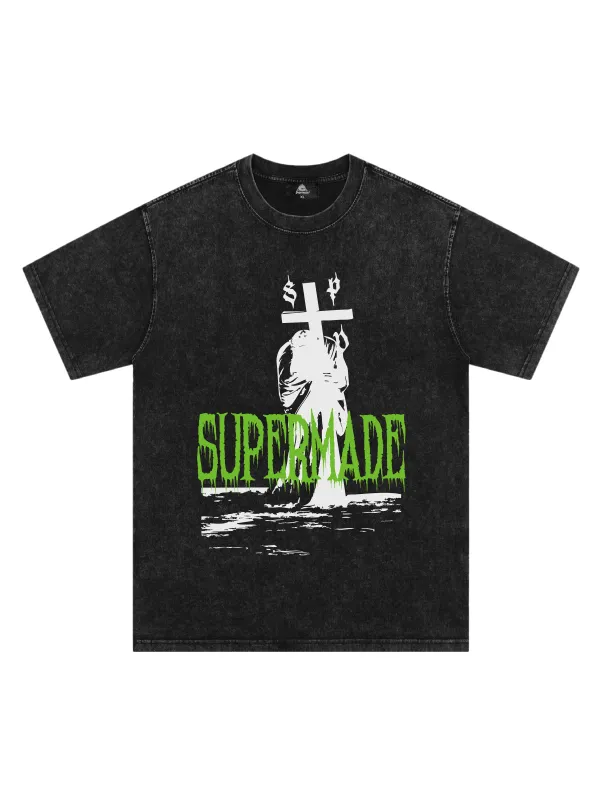 Original Bold Cross Graphic T-Shirt sold by Thesupermade