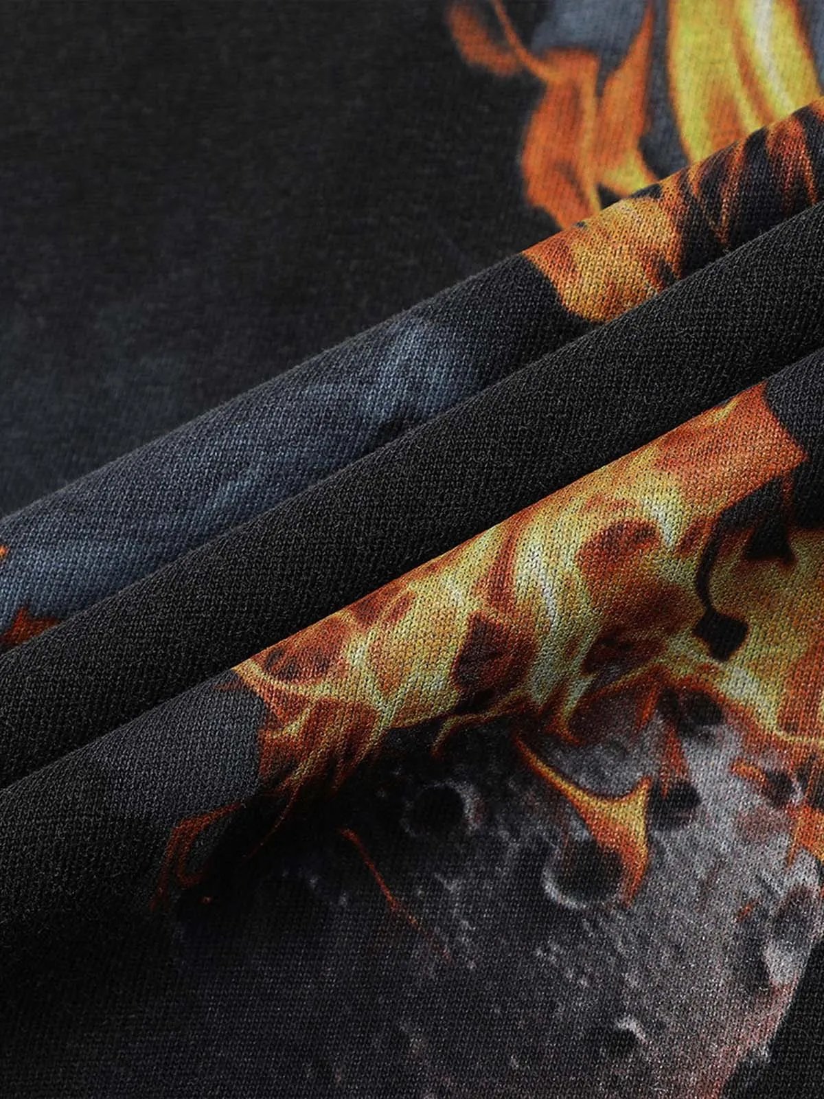 Fireball Graphic Oversized T-Shirt sold by Thesupermade product image thumbnail 4