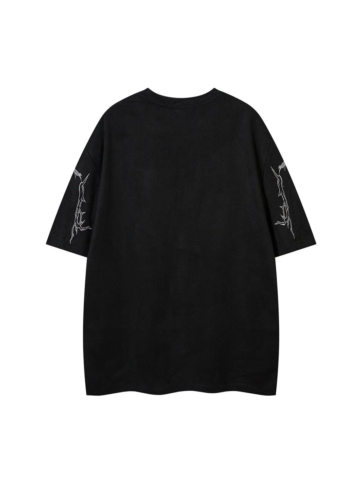 Thorn Embroidery Suede T-Shirt sold by Thesupermade product image thumbnail 3