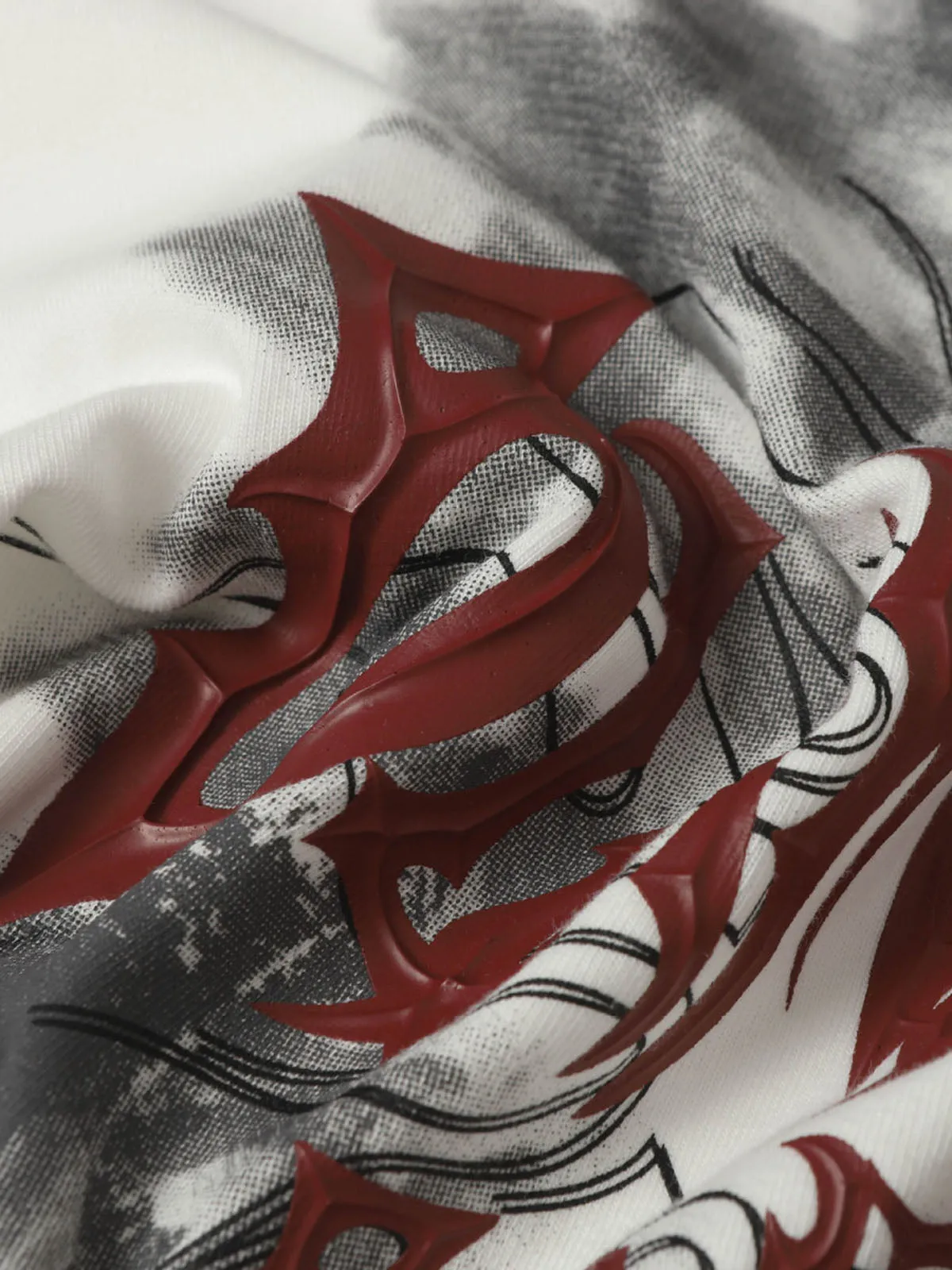 Distressed Batik Graphic T-Shirt sold by Thesupermade product image thumbnail 5