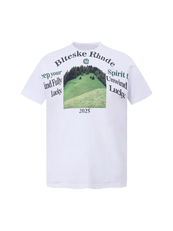 Graphic Scenic Print T-Shirt sold by Thesupermade