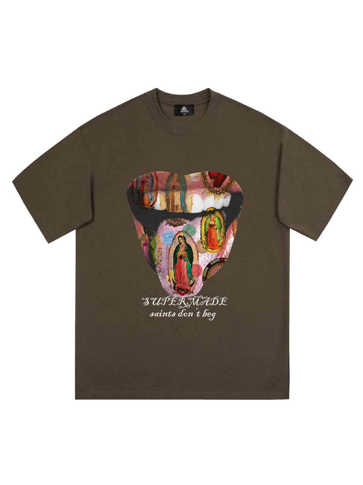 Original Saints Don't Beg Graphic T-Shirt sold by Thesupermade product image thumbnail 5