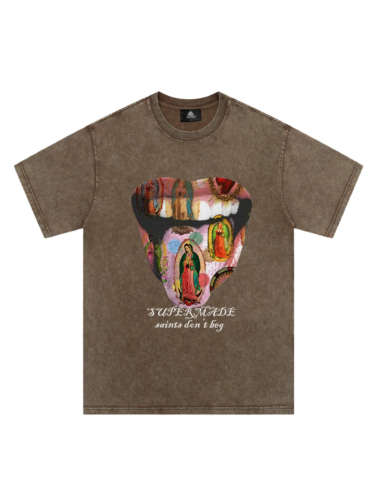 Original Saints Don't Beg Graphic T-Shirt sold by Thesupermade product image thumbnail 2