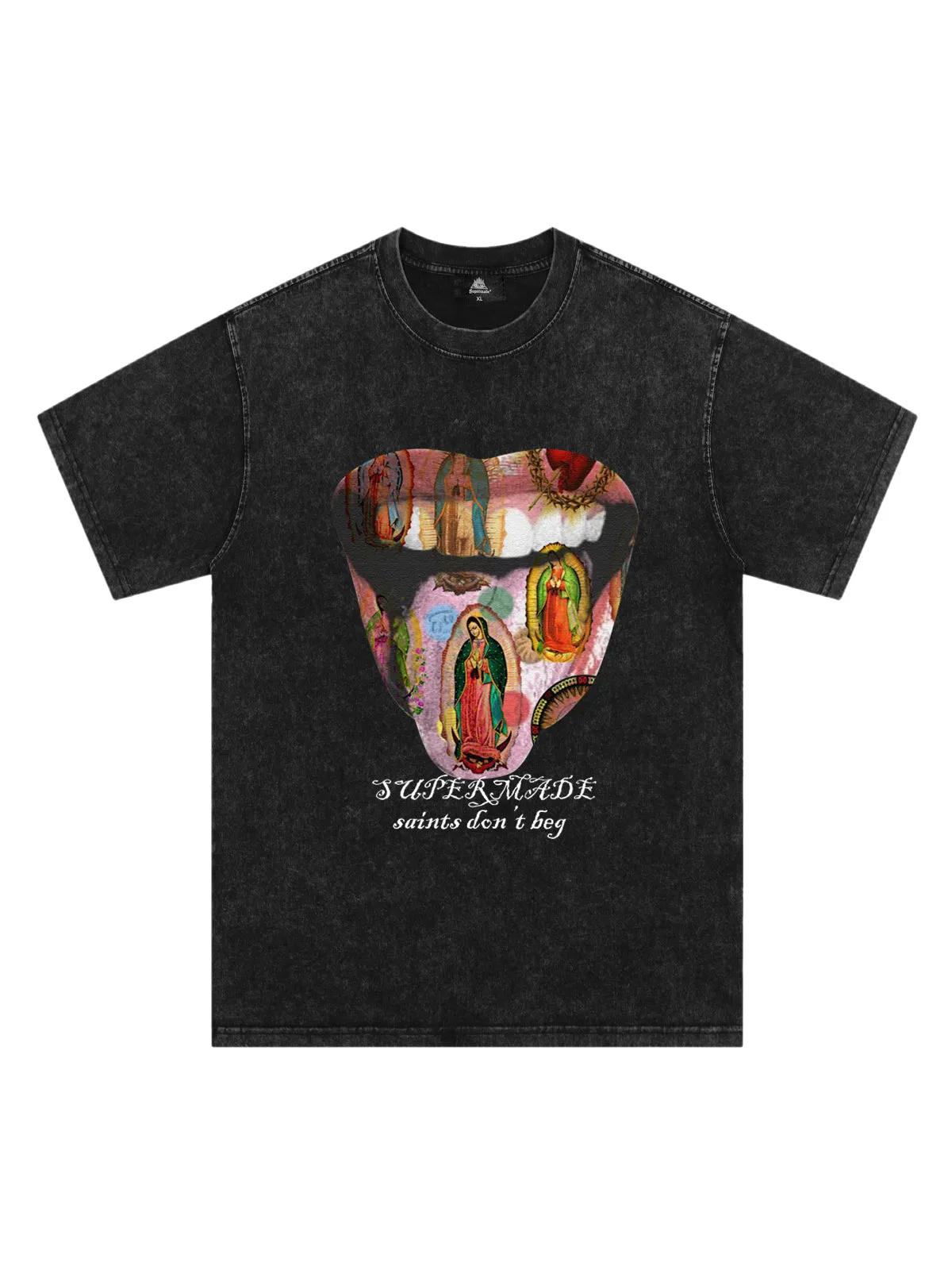 Original Saints Don't Beg Graphic T-Shirt sold by Thesupermade product image thumbnail 3