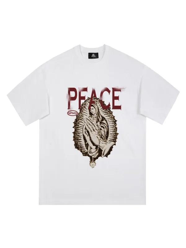Peace Saint Graphic T-Shirt sold by Thesupermade